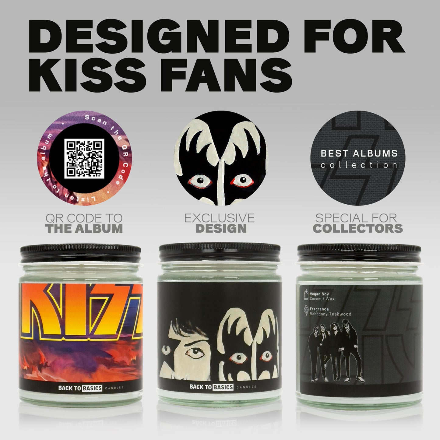 KISS Albums Candle Set